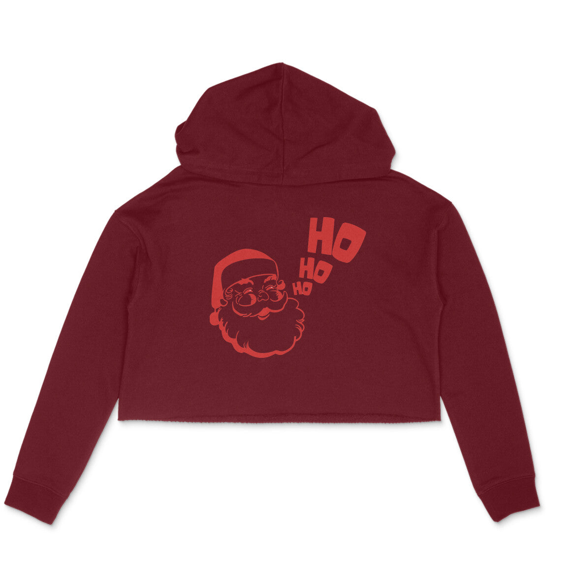 ho ho crop hoodie