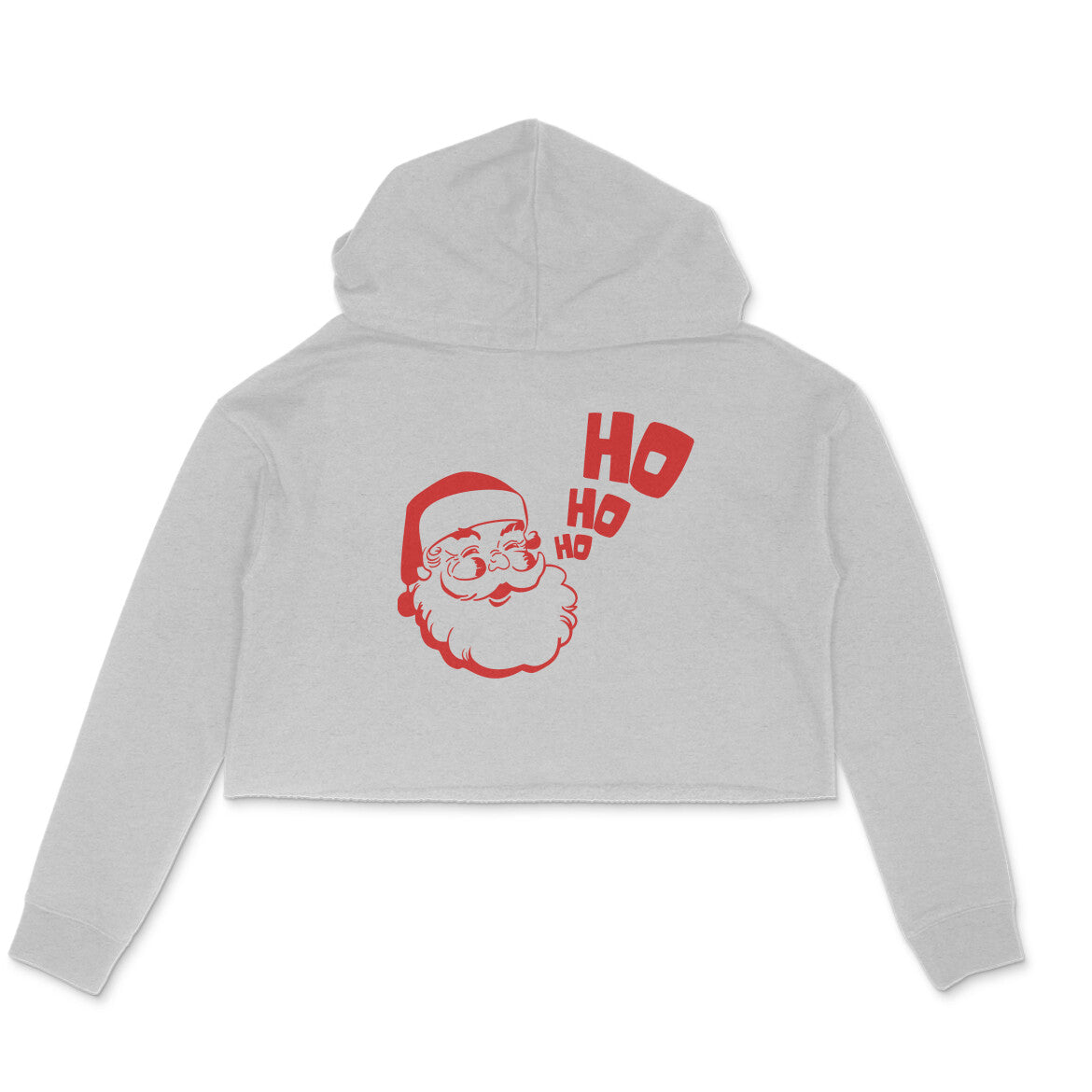 ho ho crop hoodie