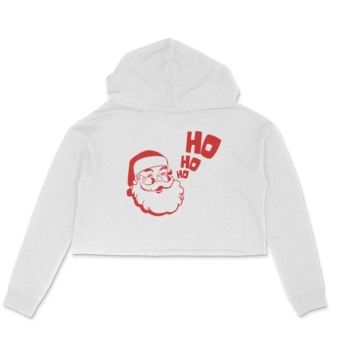 ho ho crop hoodie