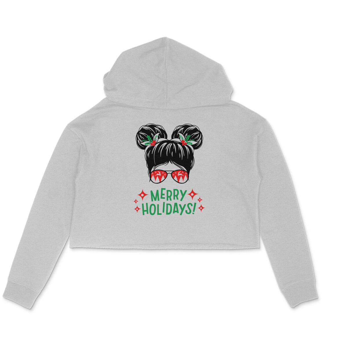 merry crop hoodie