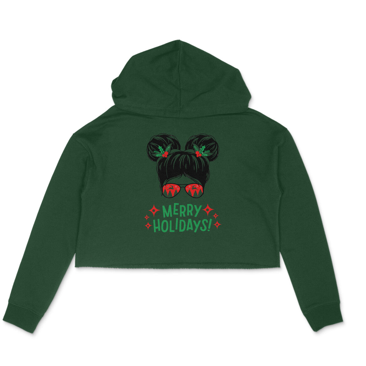 merry crop hoodie