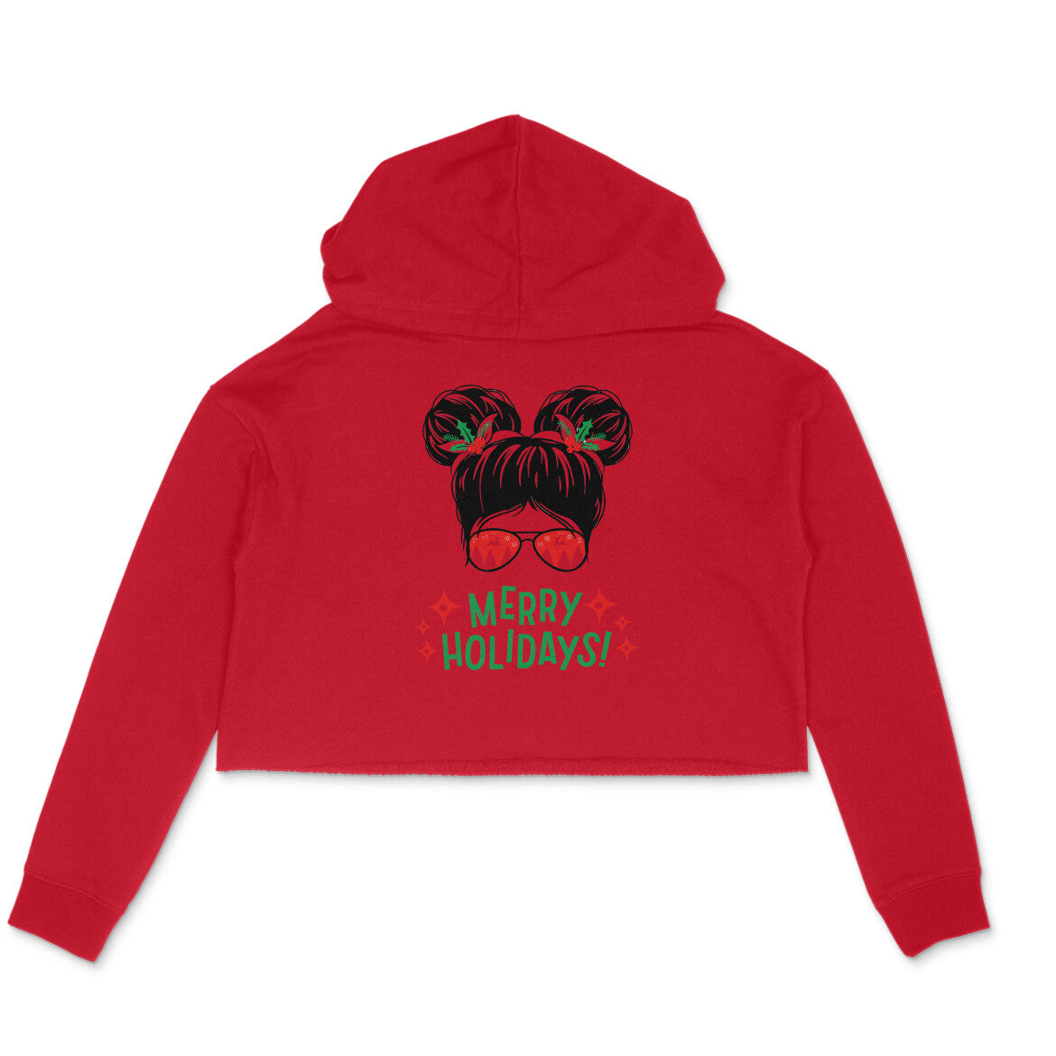 merry crop hoodie