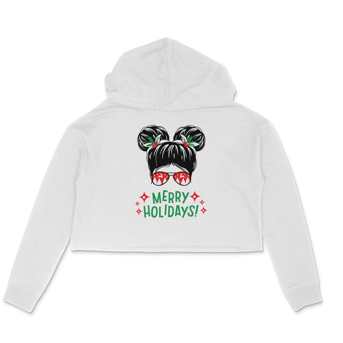 merry crop hoodie